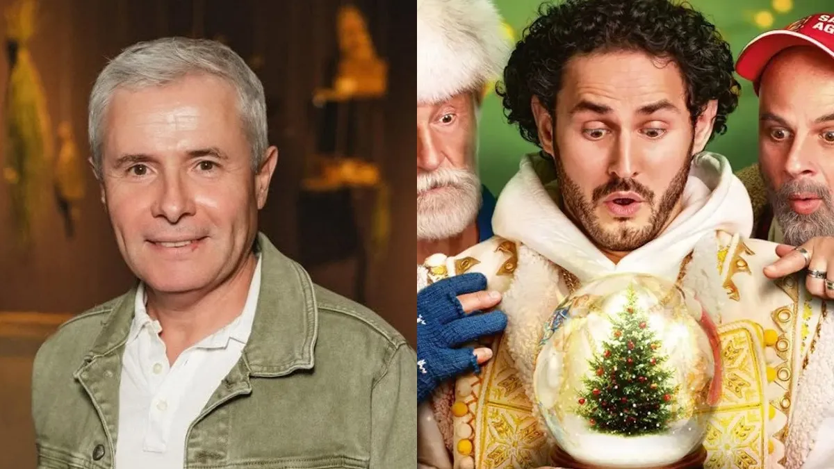 Грубич відвідав показ фільму «Вартові Різдва» разом з родиною: як виглядають дружина і донька ведучого