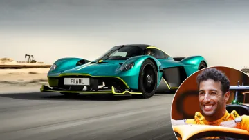 Гонщик Формули-1 Деніел Ріккардо продає свій Aston Martin Valkyrie: за машину хочуть понад 2 млн фунтів