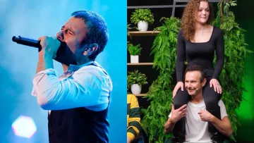 Святославу Вакарчуку сіли на шию: доросла фанатка посиділа на плечах лідера гурту «‎Океан Ельзи»