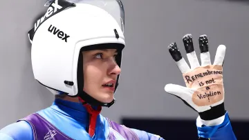 «Пам'ять – це не порушення»: санкарка Смага підтримала Гераскевича після заборони його шолому на Олімпіаді