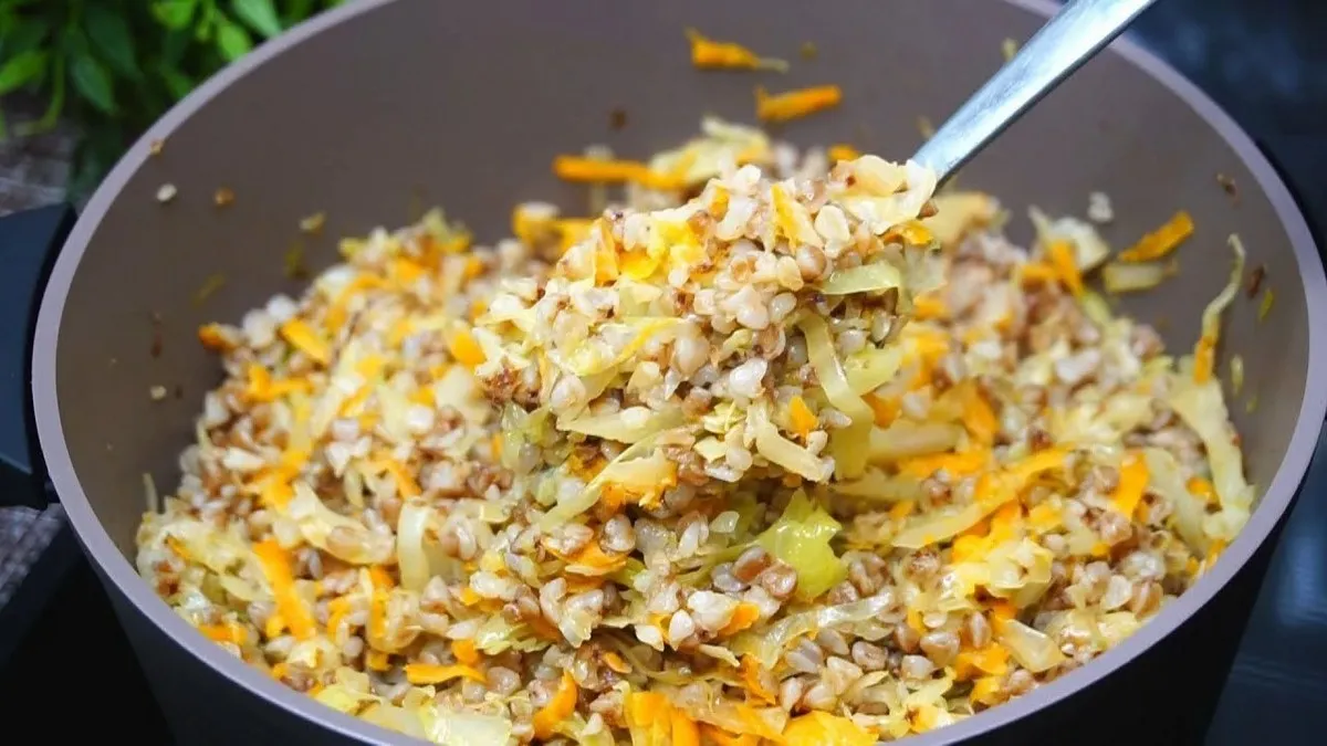 гречка, капуста, гарнір