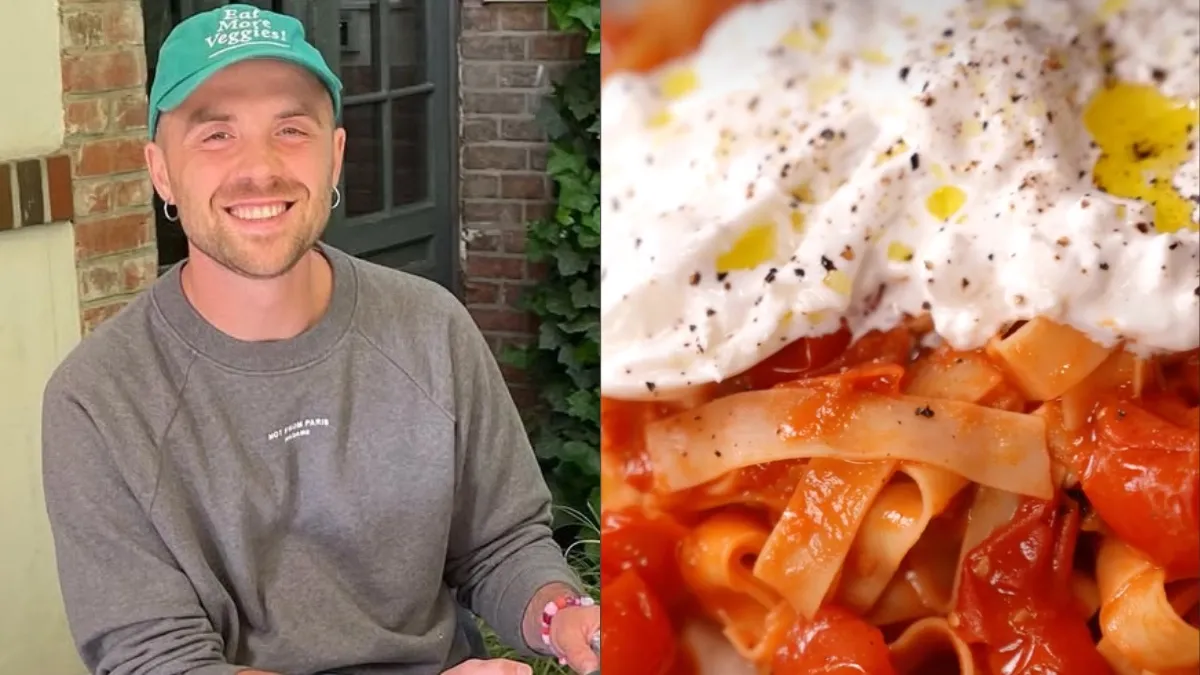 Міша Кацурін поділився рецептом пасти з томатами чері та ніжною бурратою: страва за 20 хвилин