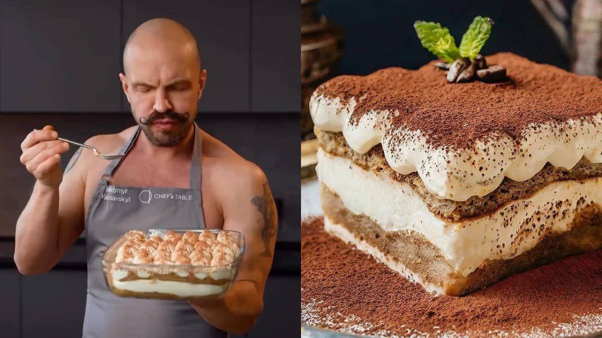 Голий торс, фартух та рецепт тірамісу: Ярославський здивував підписників новим відео на кухні