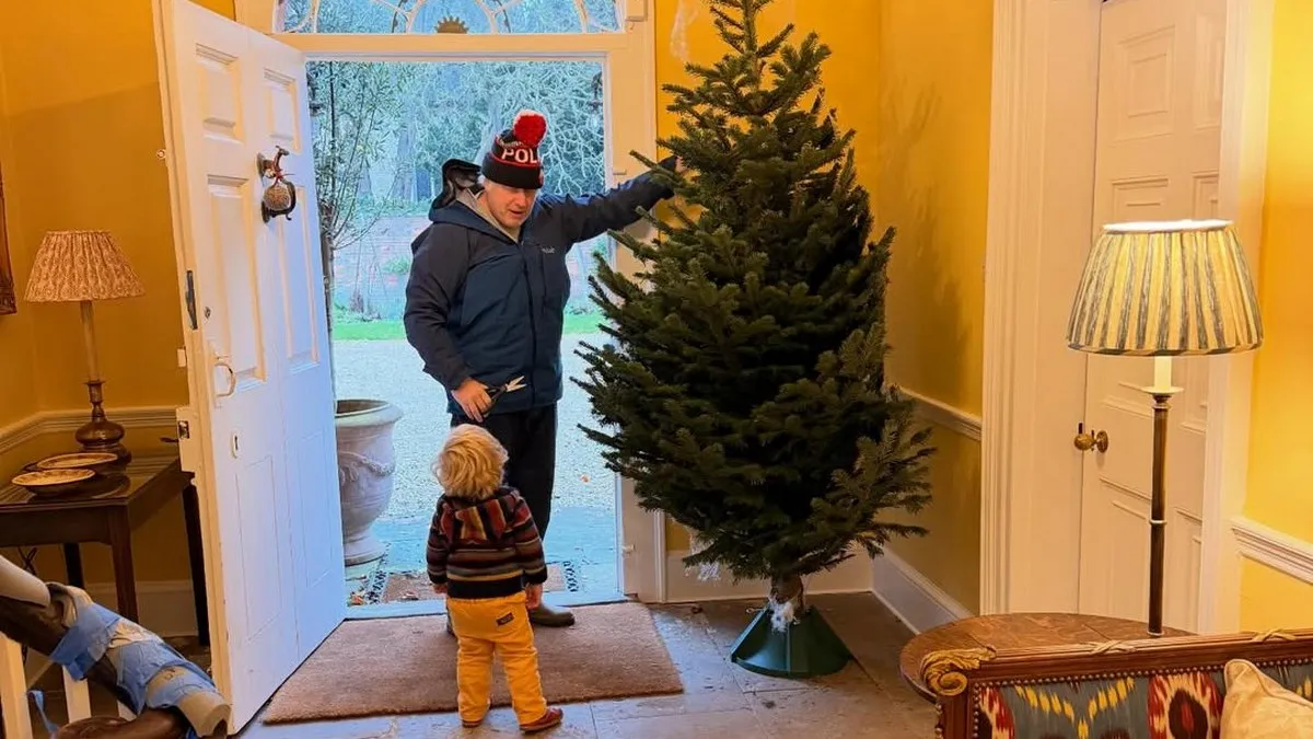 «Хаос»: дружина Бориса Джонсона показала, як їхня сім'я з дітьми прикрасила новорічну ялинку