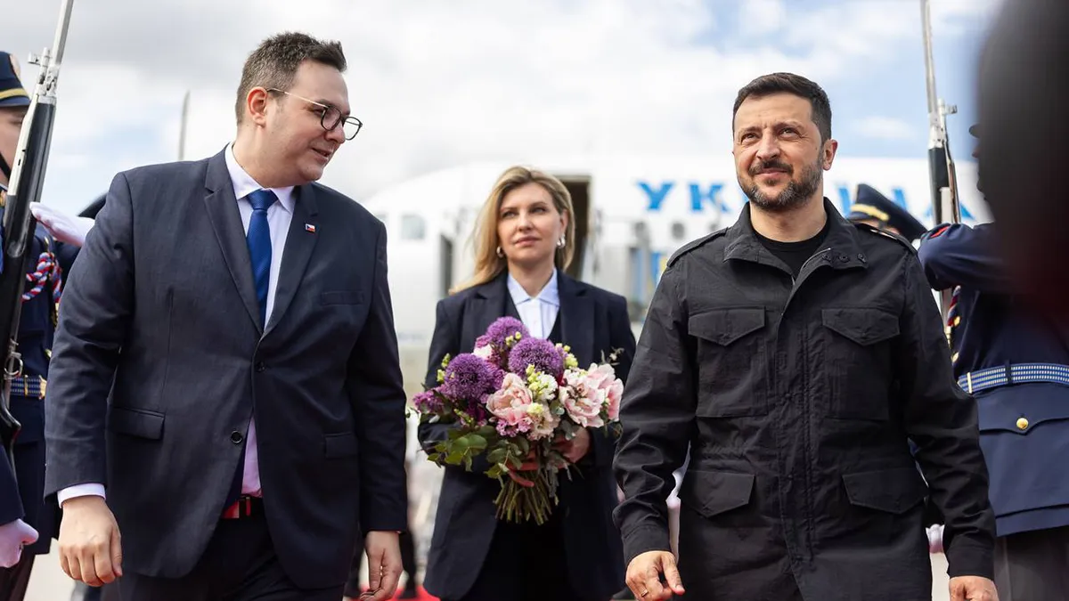 «Готуємо хороші новини для України»: Зеленський прибув до Чехії та повідомив про цілі візиту