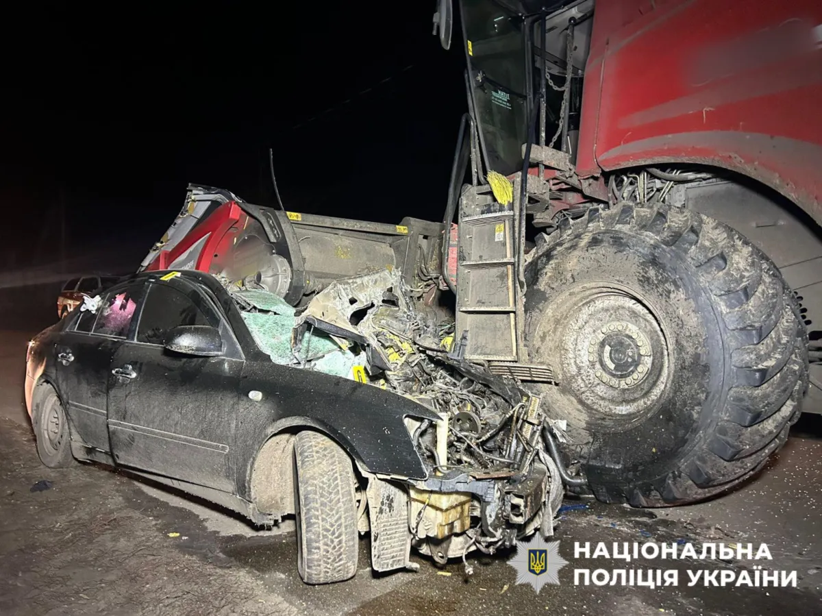 комбайн, авто, ДТП