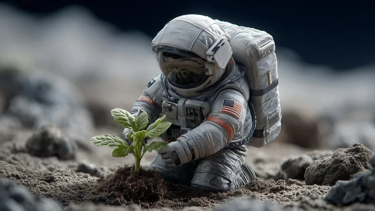 Посадка городу на Місяці стає все реальнішою: вчені висадили нут в умовах супутника Землі