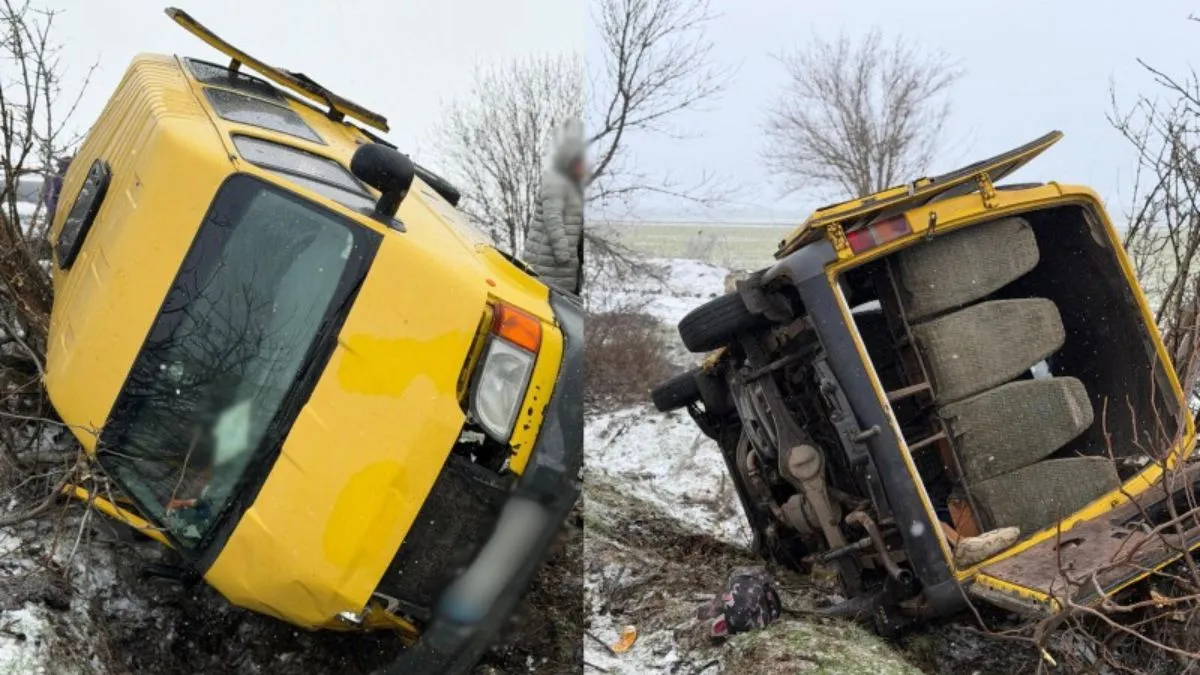 На Одещині перекинувся мікроавтобус з людьми: чи є постраждалі й що стало причиною ДТП