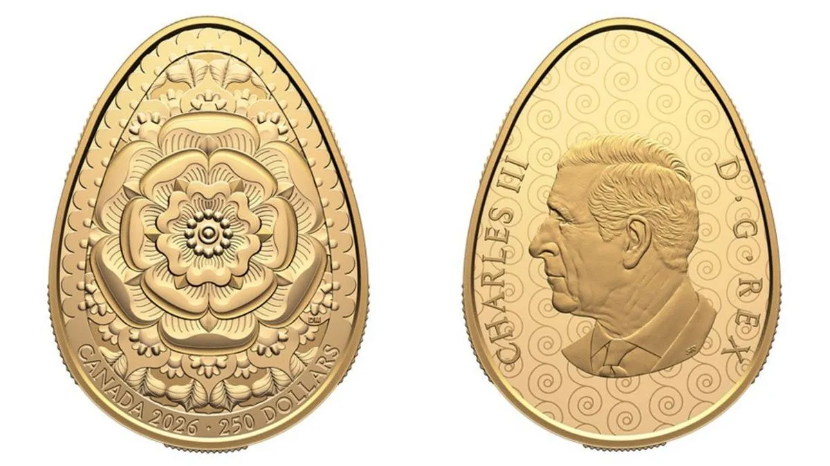 Канада знову віддала шану Україні: за океаном випустили золоту монету у формі писанки – ціна вражає