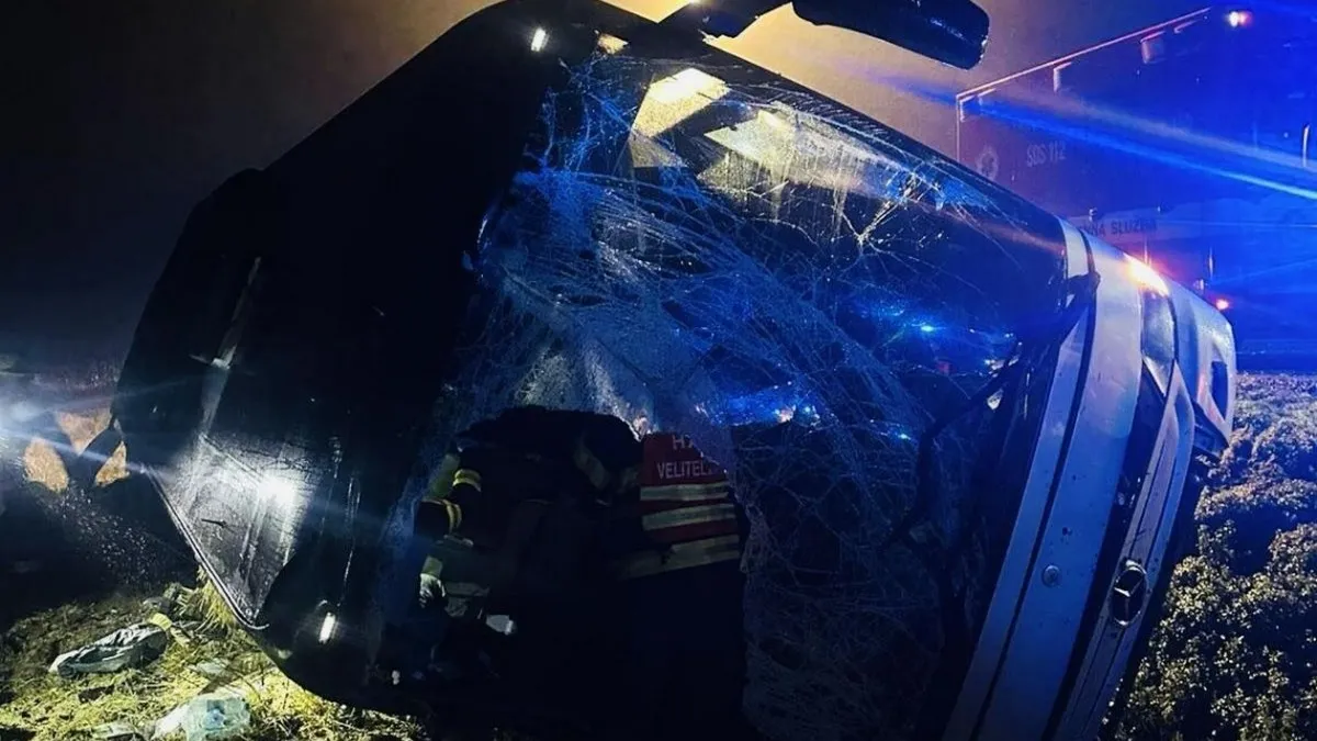 У Словаччині перекинувся автобус з українцями: відома кількість постраждалих і чи був тверезим водій