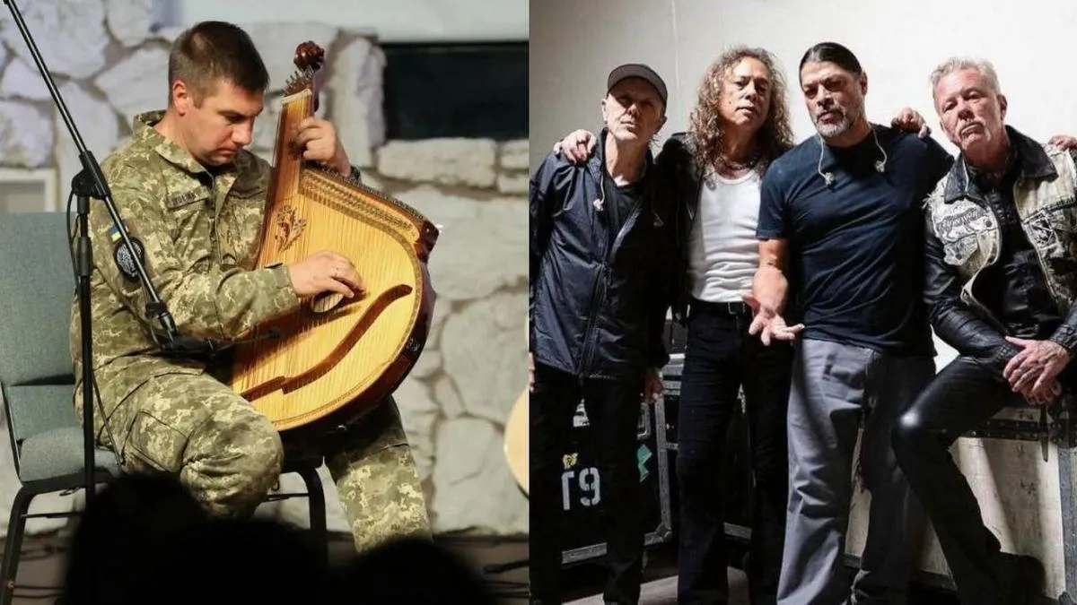 Військовий бандурист виступить на Віденському балі: гурт Metallica опублікував виступ музиканта з окопу