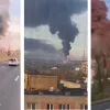 На Росії горить один із найбільших НПЗ: влада виправдовується «техногенною причиною»