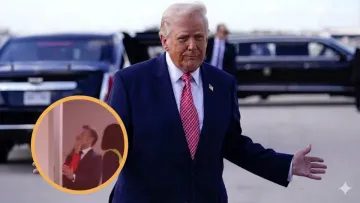 «Все ще відновлюється після удару в щелепу»: Трамп жорстко підколов Макрона на тлі чуток про напружені стосунки з дружиною