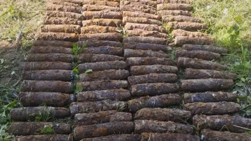 Ехо війни: у Львові на подвір'ї будинку знайшли понад 130 снарядів часів Другої світової - деталі від ДСНС