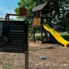 Заради пам'яті сина, загиблого на війні: жінка з Донеччини збудувала дитячий майданчик на Рівненщині