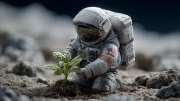 Посадка городу на Місяці стає все реальнішою: вчені висадили нут в умовах супутника Землі