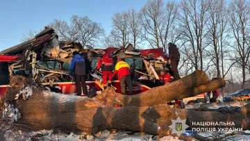 На Львівщині автобус потрапив у масштабну ДТП: поліція повідомила про кількість постраждалих