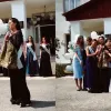 На Прикарпатті випускниця станцювала вальс з кітелем батька, який загинув на війні: відео, що розчулило мережу