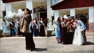 На Прикарпатті випускниця станцювала вальс з кітелем батька, який загинув на війні: відео, що розчулило мережу