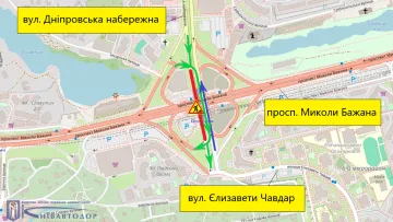 У Києві понад рік буде обмежено рух важливим шляхопроводом: водіям показали тимчасову схему об’їзду 