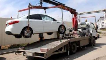 У Львові евакуатор забрав карету: курйозний момент із кінським візком