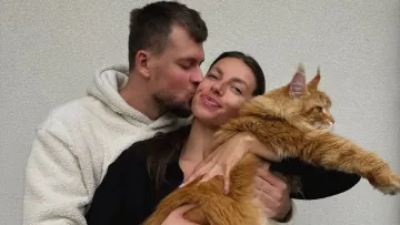 «Любов навколо нас»: Марина Бех-Романчук зачарувала мережу ніжними кадрами з рудим мейн-куном