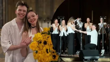 Романтика у Нью-Йорку: учасник хору «Гомін» освідчився своїй коханій під час концерту