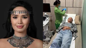 Казахстанська модель відправила росіянку до лікарні після гасла «Слава Україні‎»: «Досі не чує праве вухо‎»