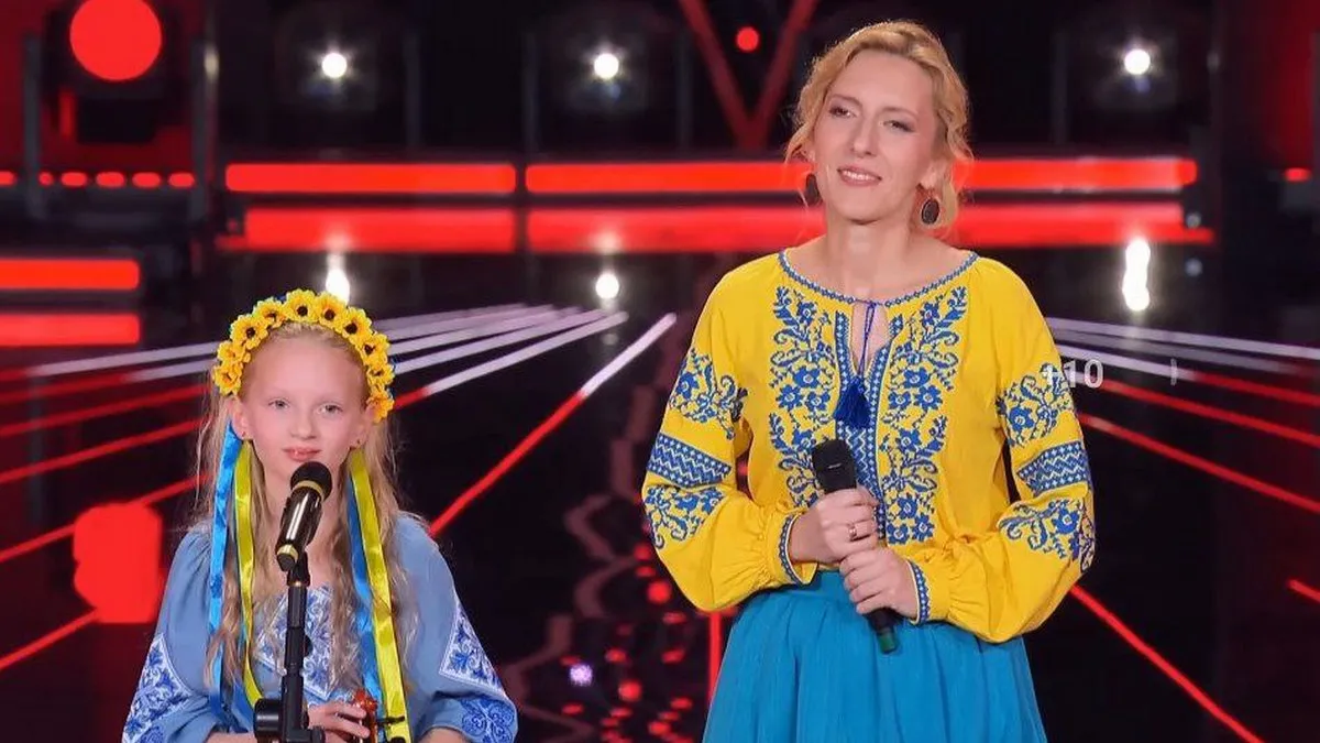 Розвернули всі крісла: українка з донькою підкорили італійський «Голос» піснею про війну 