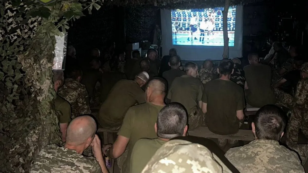 Бій Усика проти Дюбуа дивилися навіть на передовій: Мадяр пообіцяв «чпокнути хробачню» – фотофакт