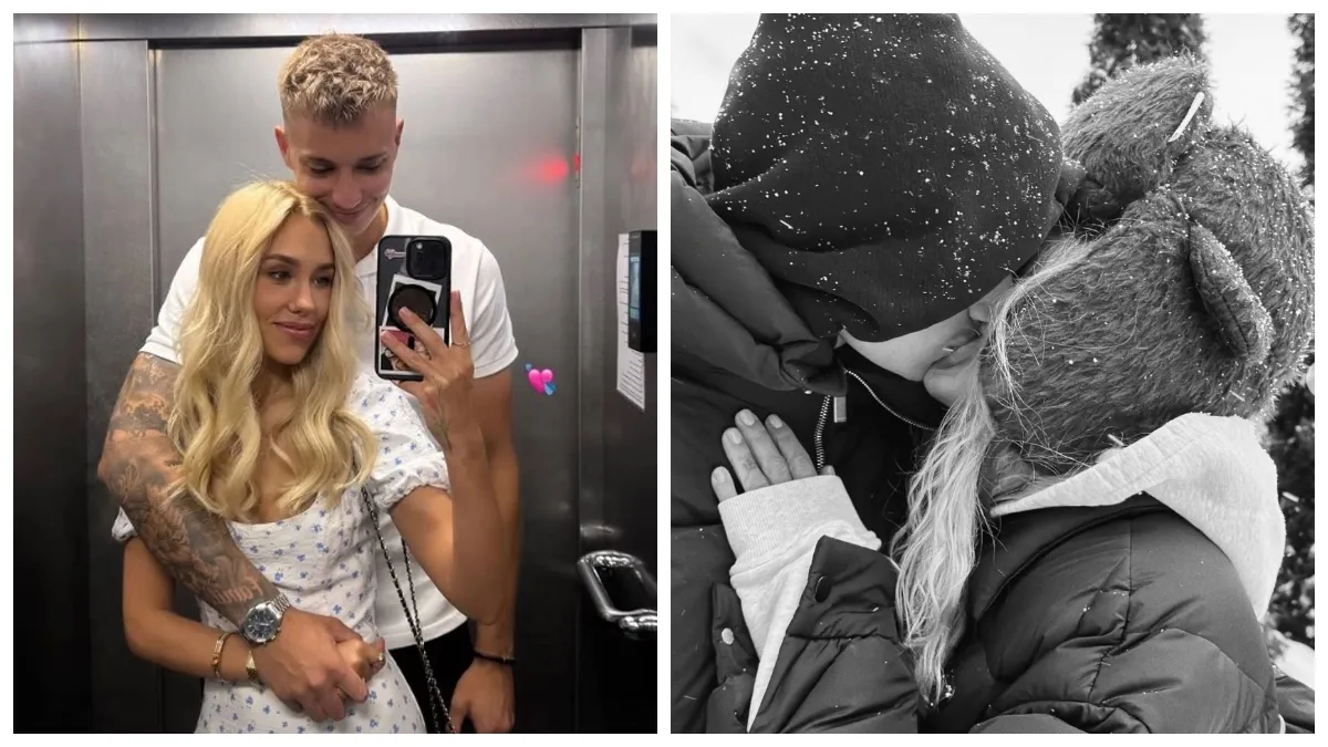 Романтика серед зими: Квіткова та Бражко влаштували солодкий фотосет у засніженому Києві