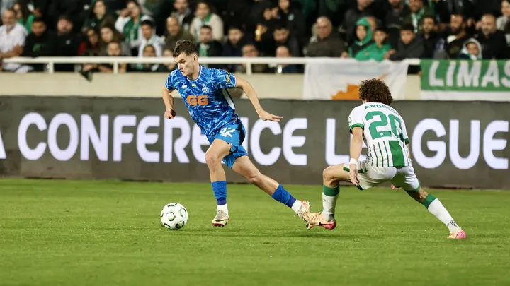 Динамо вчергове зганьбилося в єврокубках: команда Шовковського програла Омонії в матчі Ліги конференцій 