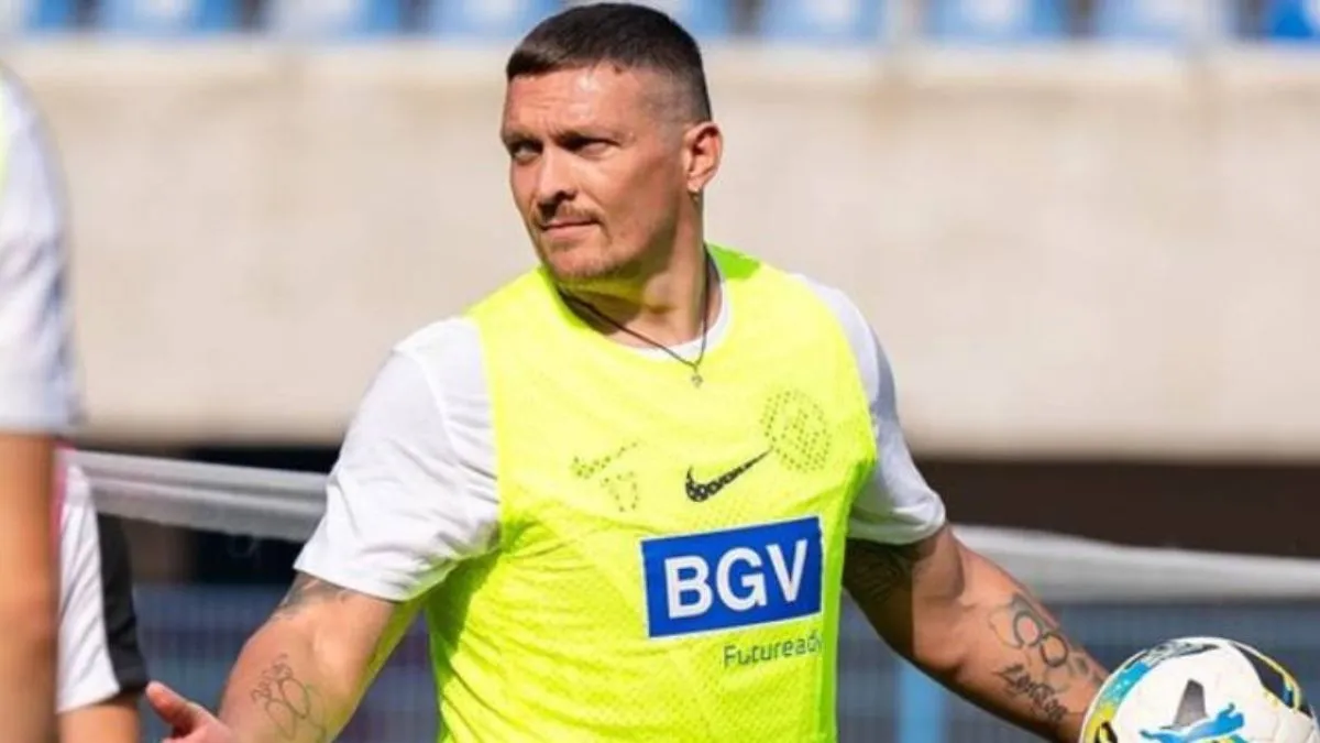 Абсолютний чемпіон світу Усик готується до дебюту за Полісся: відео гарматного голу з лівої від боксера