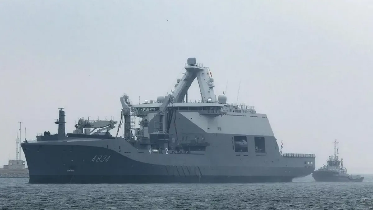 Один з останніх проектів «Азовсталі»: в Нідерландах показали фото нового корабля з українського металу