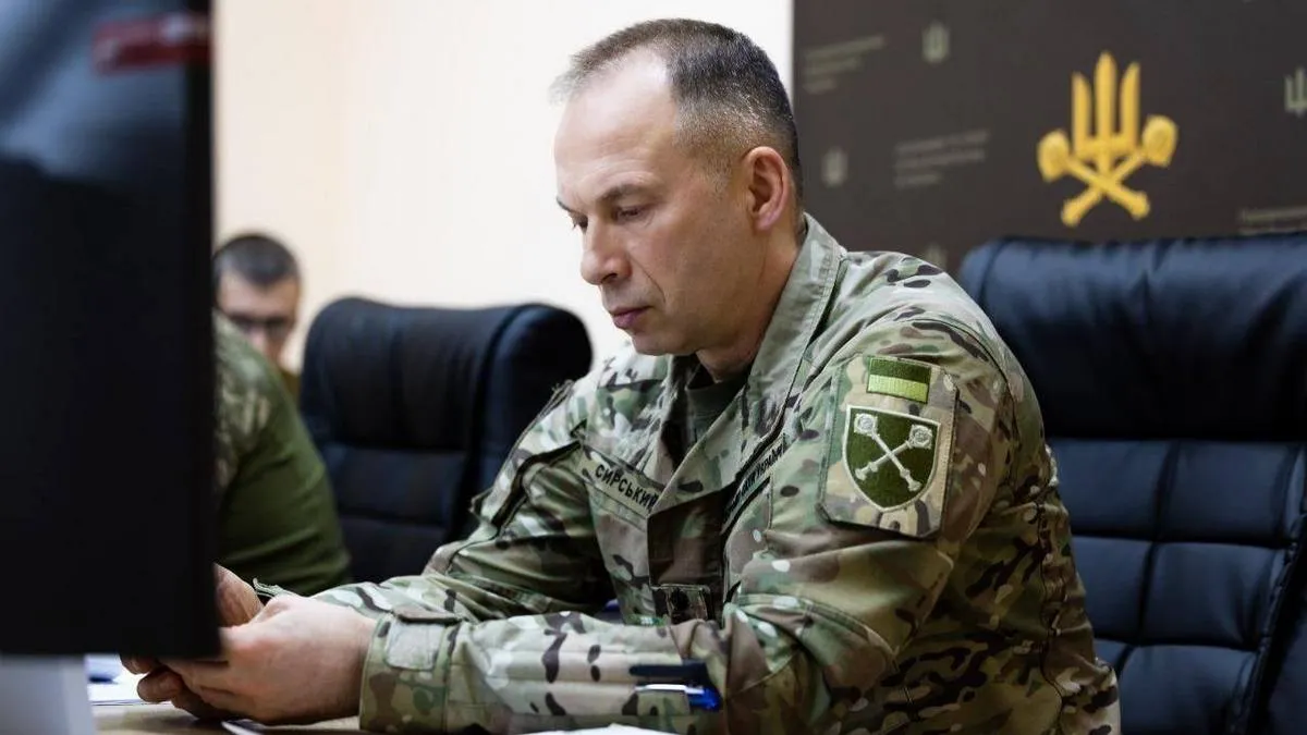 Українські військові повернули понад сотню позицій: Сирський розповів про ситуацію на фронті 