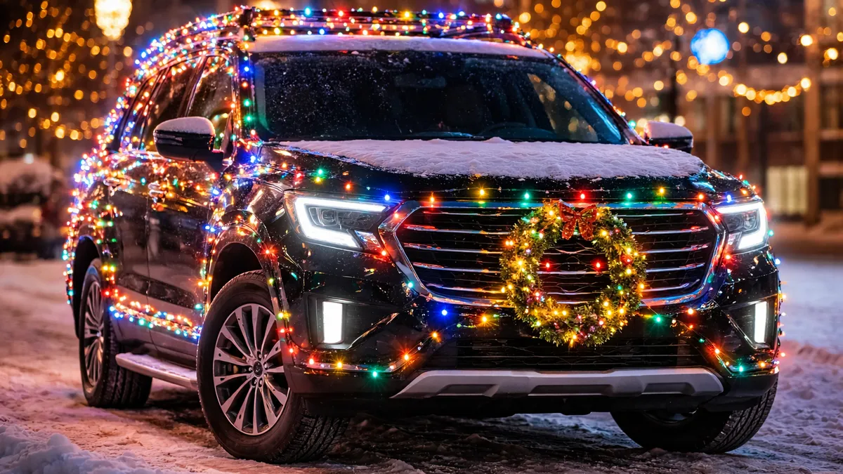 Святкові гірлянди на авто в Україні можуть коштувати штрафу: скільки платити і як уникнути порушень