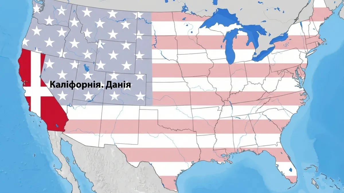 Купляємо Каліфорнію за трильйон доларів: Данія з гумором відреагувала на погрози Дональда Трампа