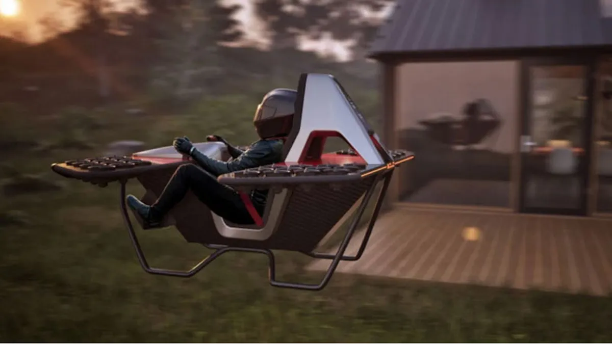 Летючий мотоцикл вже не фантастика: як він виглядає та скільки коштує