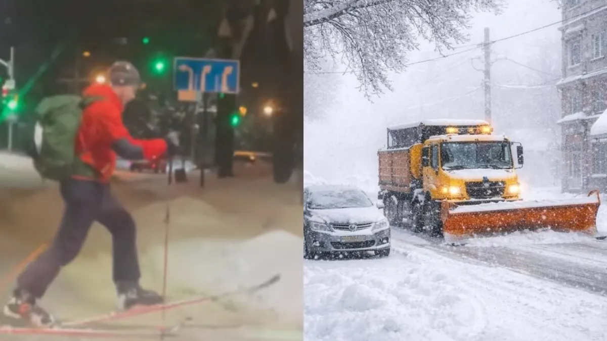 «‎Глово перейшов на новий рівень» і «‎Коли немає грошей на гори»: львів'янин на лижах став зіркою інтернету