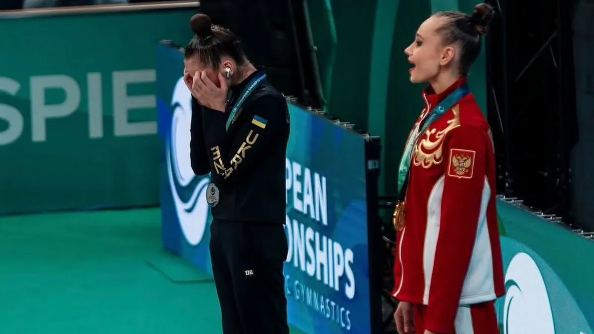 Скандал на чемпіонаті Європи: українські гімнастки провели акцію протесту під гімни РФ та Білорусі