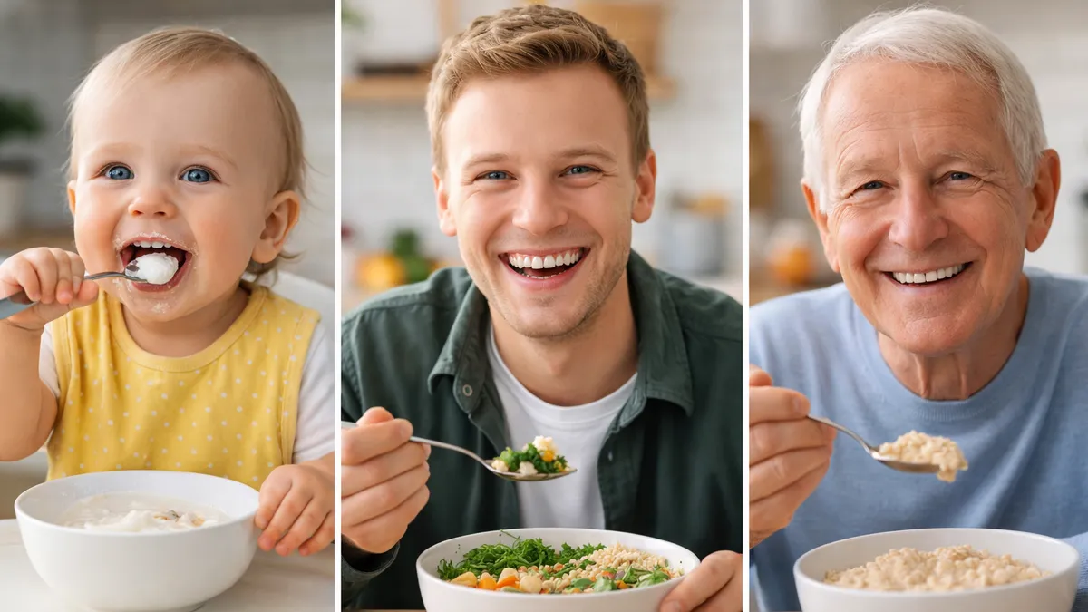 Харчування з думкою про майбутнє: вчені дослідили вплив їжі на людину протягом життя