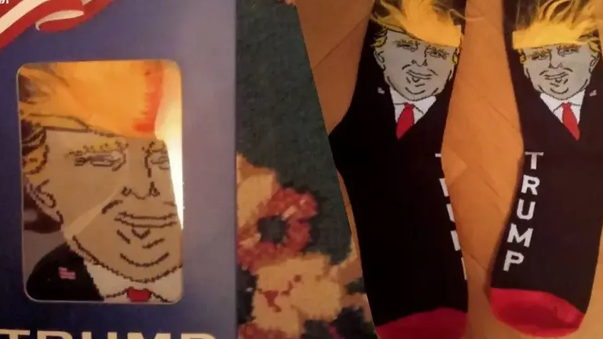 Конгресмени США подарували російським депутатам шкарпетки з Дональдом Трампом: фото незвичайного подарунку