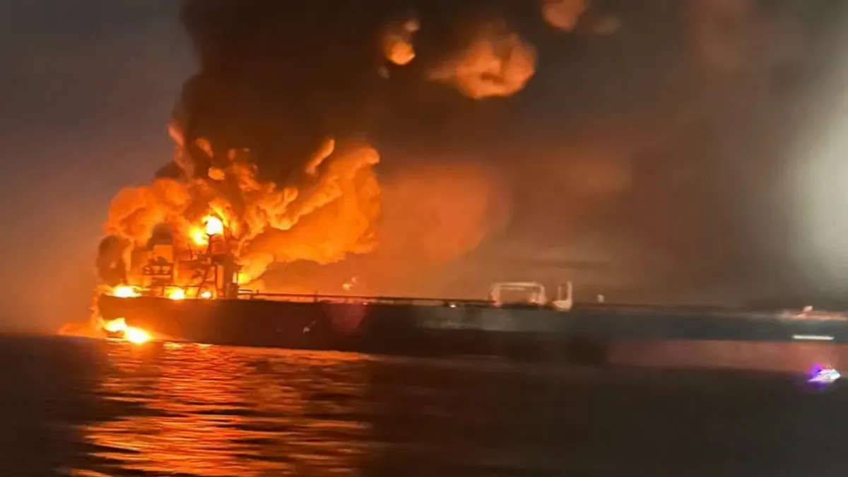 28 суден рф впольовано за ніч 11 липня у Азовському морі: «Мадяр» розповів деталі та показав відео удару