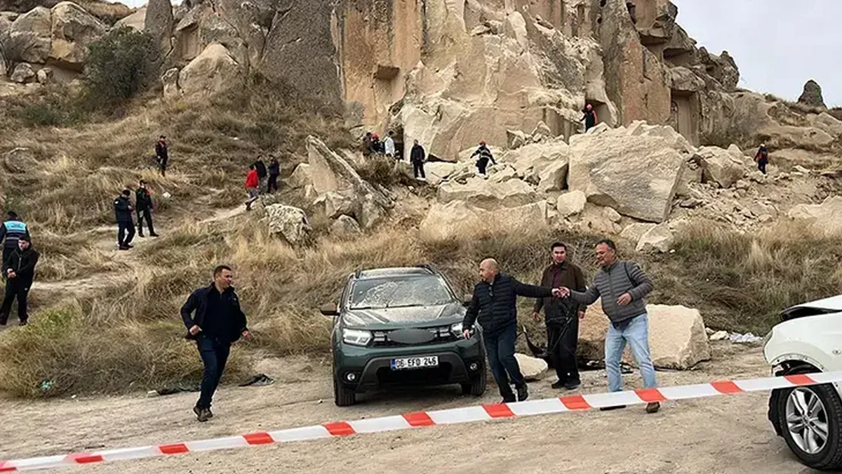 У турецькій Каппадокії обвалилася скеля: двоє загиблих, п’ятеро поранених