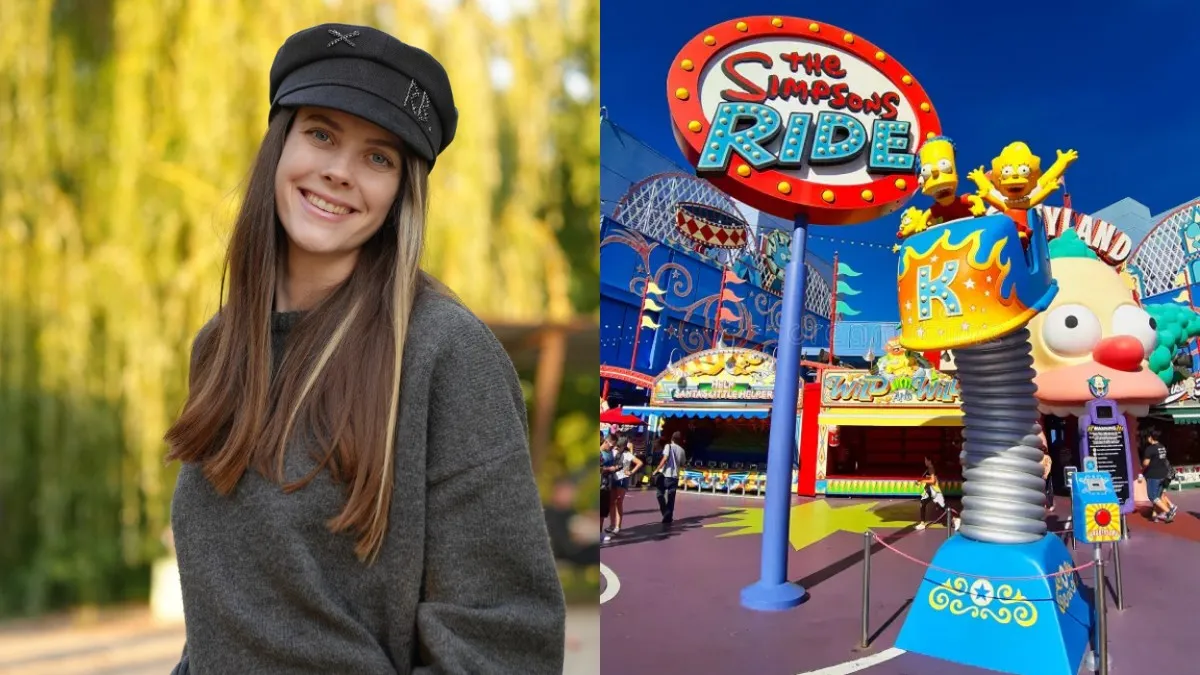 Танці біля атракціонів The Simpsons Ride: Ярослава Магучіх показала, як проводить відпустку в США