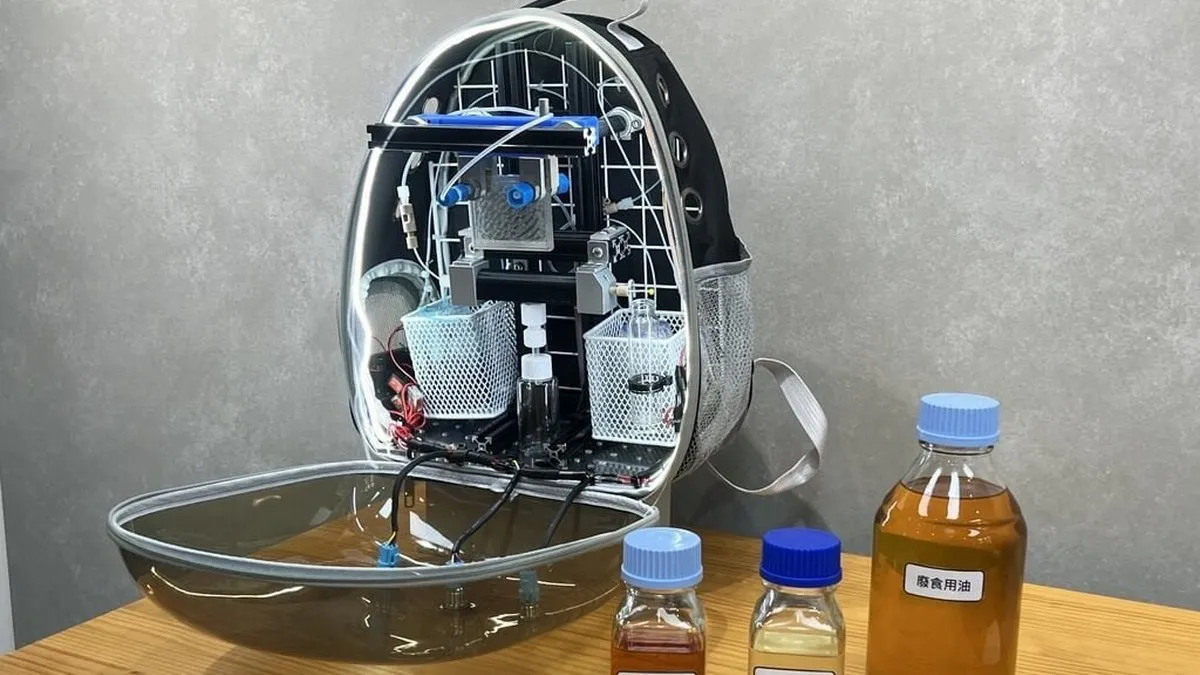 На Тайвані створили «паливний рюкзак»: олію можна перетворювати на дизель просто на місці