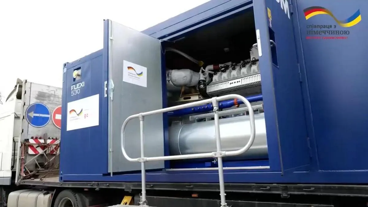 Україна отримала від Німеччини когенераційні установки для Чернігівщини: скільки людей забезпечать світлом