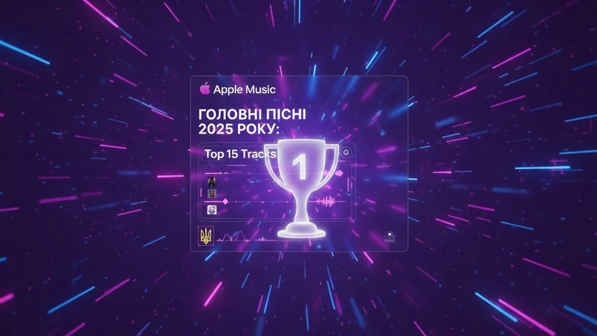 Названо найпопулярніші пісні 2025 року, які українці слухали в Apple Music: Дорофєєва не потрапила у топ-10