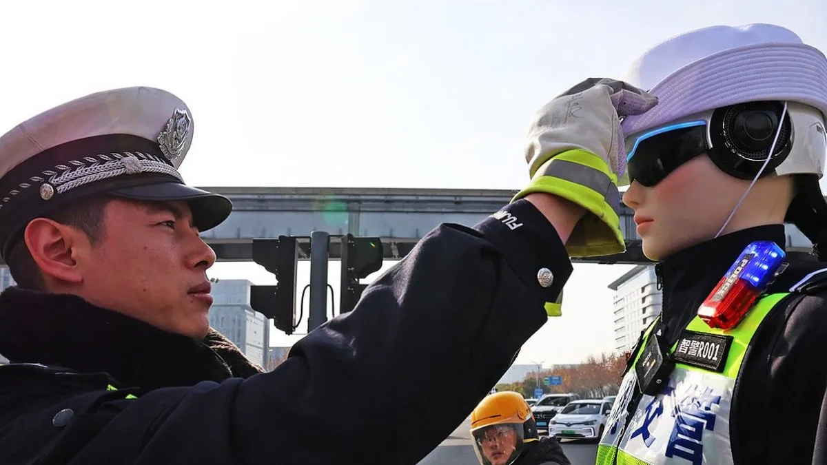 Перший у світі робот-регулювальник вийшов на вулиці Китаю: як працює Smart Police R001