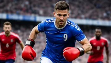 Британський футболіст нокаутував суперника ударом ліктя у щелепу: поліція заарештувала гравця – відео моменту